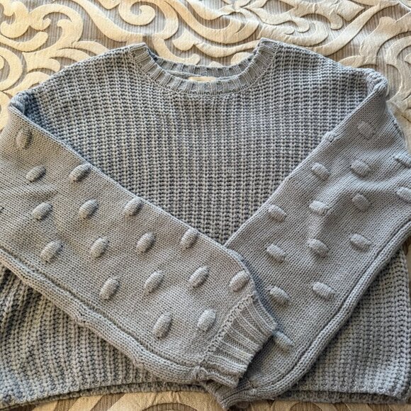 Jessica Simpson Sweaters - Jessica Simpson Womens Size Small Light Blue Sweater Cropped Knit